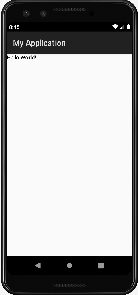 Our basic Android app